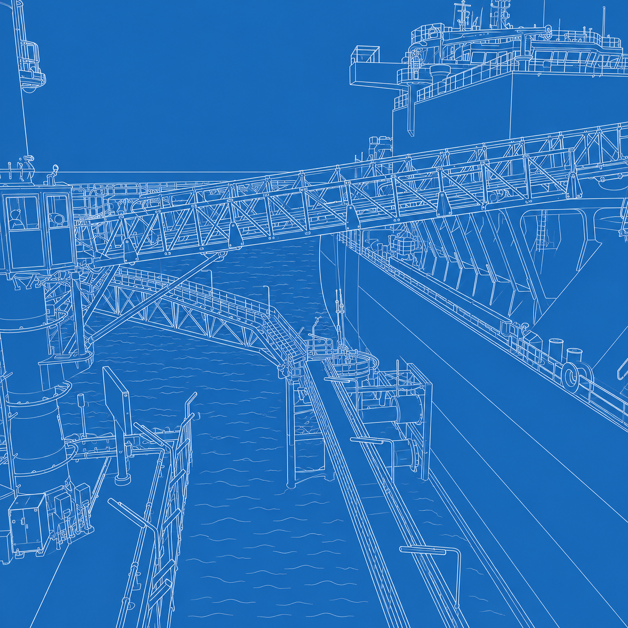 2 Pasarelas de Columna de Acceso para Zonas Peligrosas — blueprint